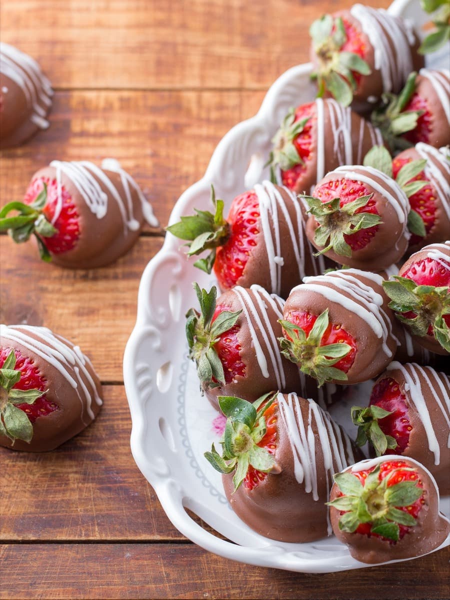 Fresas cubiertas de chocolate